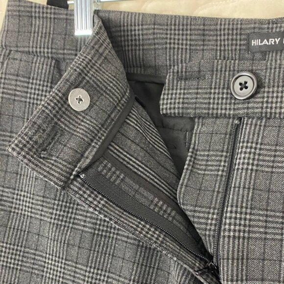 Hilary Radley Dress Pmats Dark Gray Plaid Size 14 - Picture 6 of 10